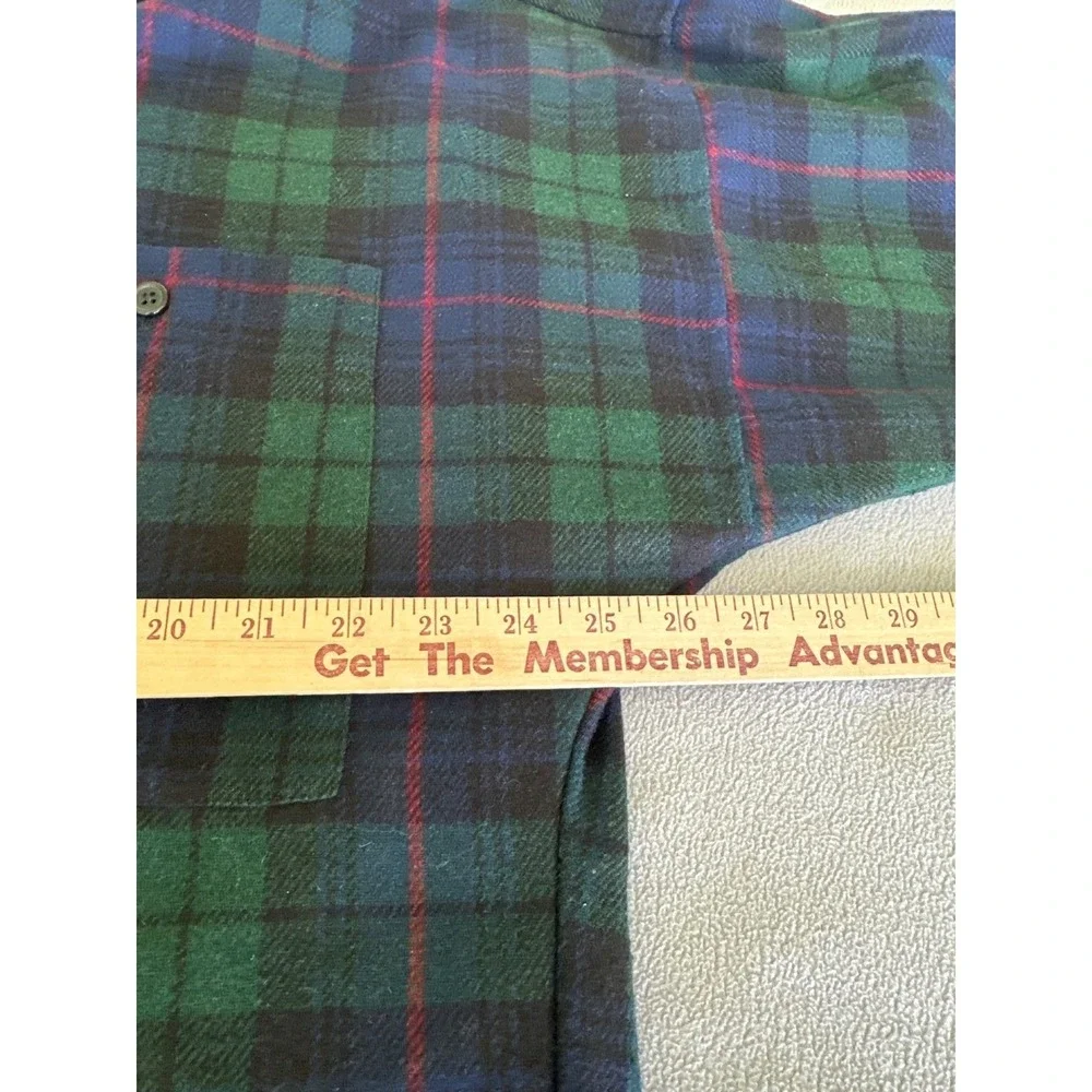 Savannah Players Vintage Italian Wool Shirt Jacket Womens Large Plaid Italy - Picture 5 of 6
